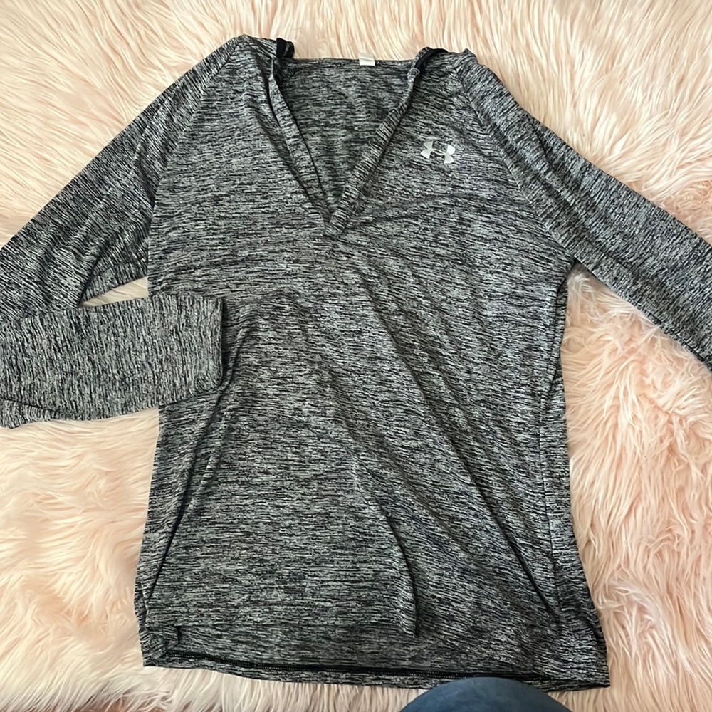 Under Armor hooded workout long sleeve